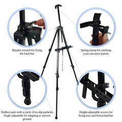 17 to 66 Inch Art Painting Display Artist Easel Stand Ns Jymb Portable Metal…