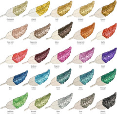 Maya Gold (Petrol) 1.52 Fl Oz – Shiny Metallic Acrylic Paint for Creative Works