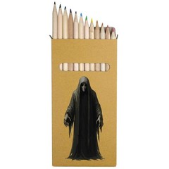 12 x ‘Mysterious Grim Reaper Spectral Figure’ Long Colour Pencils (PE00084413)