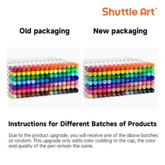 Dual Tip Brush Marker Pens, 105 Colors Fine and Brush Tip Markers Set in Port…