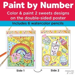 Faber Castell Kids Paint by Number Watercolor Craft Kit Double Sided Poster