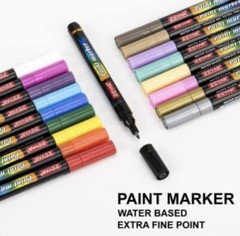 ZEYAR Premium Acrylic Paint Pen Water Based Extra Fine Point 18 Colors