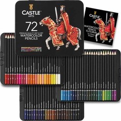 72 Watercolor Pencils Set | Vibrant Pigments for Blending