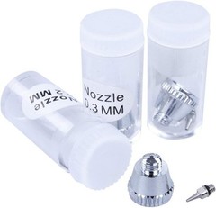 Versatile ABPST01 Airbrush Kit with 2m Hose, Nozzles & Needles for Artists