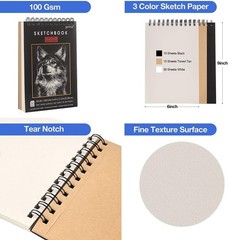 Versatile 50-Piece Sketching Supplies Set with Non-Toxic Pencils and Pastels