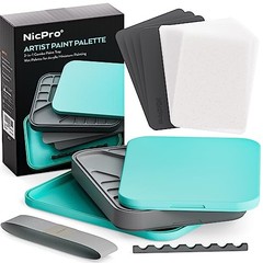 Stay Wet Palette for Acrylic Miniature Painting Kit, Paint Tray Palettes Blue