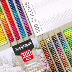 Professional Colored Pencils,Set of 300 Colors,Artists Soft Core with Vibrant Co