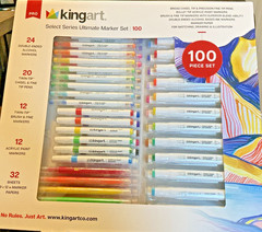 Kingart Select Series Ultimate Marker Set 100 Piece Set NEW