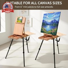 Falling in Art Light Weight French Style Field and Sketchebox Easel with Aluminu