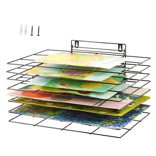 Art Drying Rack for Classroom Paint Drying Rack Small Art Drying Rack 8 Shelves