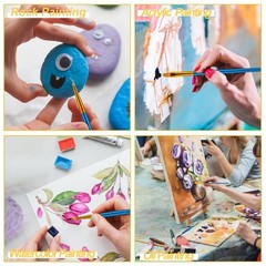 Mini Easels 6 Pack, Small Easels for Painting 24cm/9 Inch, Folding Design, Sm…
