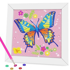 Diamond Art Kits for Kids – 8.2 inches x x 0.78 inches, Butterfly