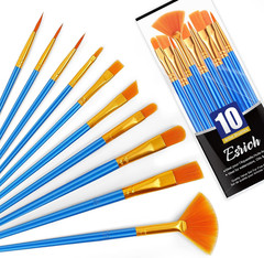 10PCS Paint Brushes,Paint Brush for Acrylic Painting,Acrylic Paint Brush Set for