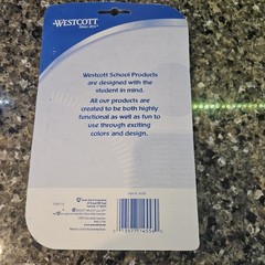 Westcott Math Tools Plastic Point Safety Compass and Protractor Teacher Student