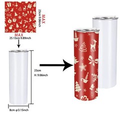 30oz Flat edge sublimation Skinny tumblers Bulk Double Wall Insulated Cups wi…