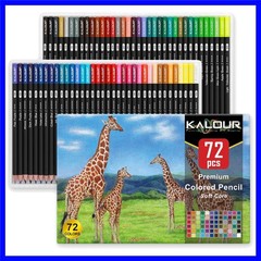 Artistic 72 Colored Pencils – Soft Core for Effortless Blending & Shading