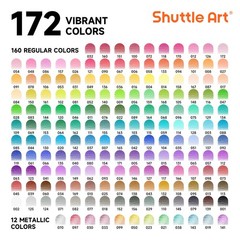 172 Colored Pencils Set, Soft Core, Adult Coloring Books, Artist, Drawing