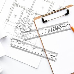 Plastic Rulers, 6 Inch Ruler, Clear Measuring Tool for 6 + 6 Inch,