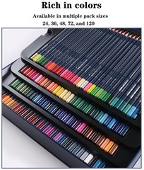 Water Based Colouring Pencils Painting Drawing Pro Beginner Craft Sketching Blue