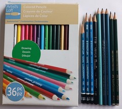 ART PENCILS LOT 45 NEW & USED ARTISTS LOFT STAEDTLER GENERALS FABER CASTELL