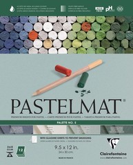 Pastelmat Glued Pad 24 x 30 cm 360g 12 Sheets Dark Green Clairefontaine Palette