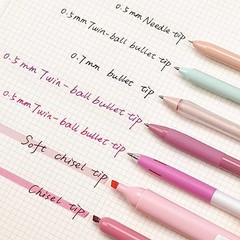 Gel Pens Journaling Highlighters: Journal Set Aesthetic Assorted Pastel Pink