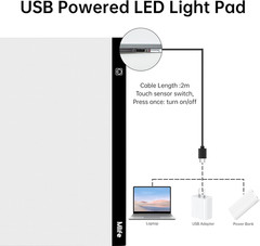 A2 LED Light Pad for Diamond Art Painting Light Board with 3 Brightness Tracing