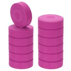 12 Pcs Washable Tempera, 2.3″x0.7″ Large Tempera Paint Cakes, Rose Purple