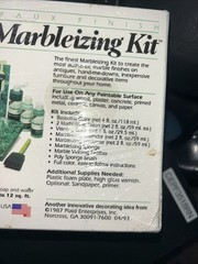 Plaid Marbleizing Kit Faux Finish New Florentine Green Sealed BUT Packing Aged