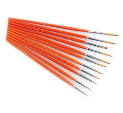 Juego De Pinceles Pequenos Para Pintura Esmaltada: Kit De Pintura Detallada D…