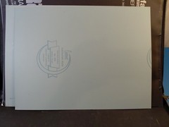 Vtg NSM Chicago Oversized Black Zip Around Portfolio Art Blueprint Retro 27×20″
