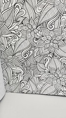 Leisure Arts Floral Wonders Color Art Everyone Adult Coloring Book 24 Designs