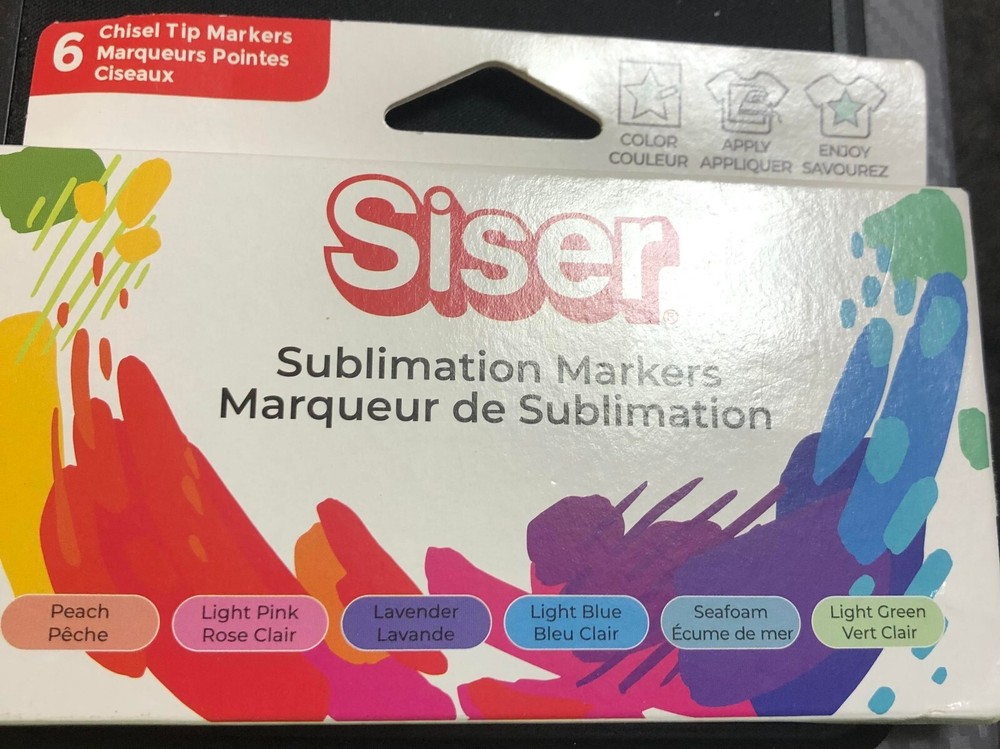 **~Siser 6pk Pastel Sublimation Markers ~**