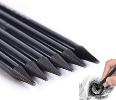 6 Pack Woodless Black Graphite Pencils Set Assorted HB 2B 4B 6B 8B EE Black Soft