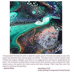 Primed Smooth Artist Panel | 10″ x 10″ | 7/8″ Cradled Profile | Gessoed Wood …