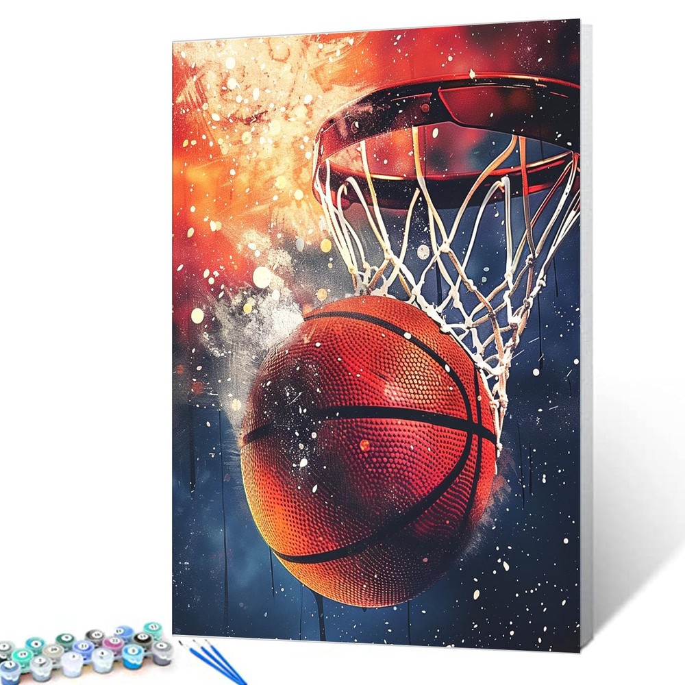 Tucocoo Sport of Basketball Paint by 16”x20”(Without Frame), Artwork-01