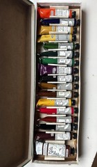 Vintage Bellini Bocour Artist Oil Colors Thrift Pack 17 Tube Paint Set USA