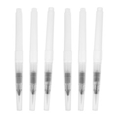 6 Pcs Water Storage Watercolor Brushes for Adult Fillable Refillable Paint Pen