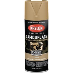 Krylon Camouflage Paint, Ultra Flat, 11 Ounce (Pack of 1), Sand