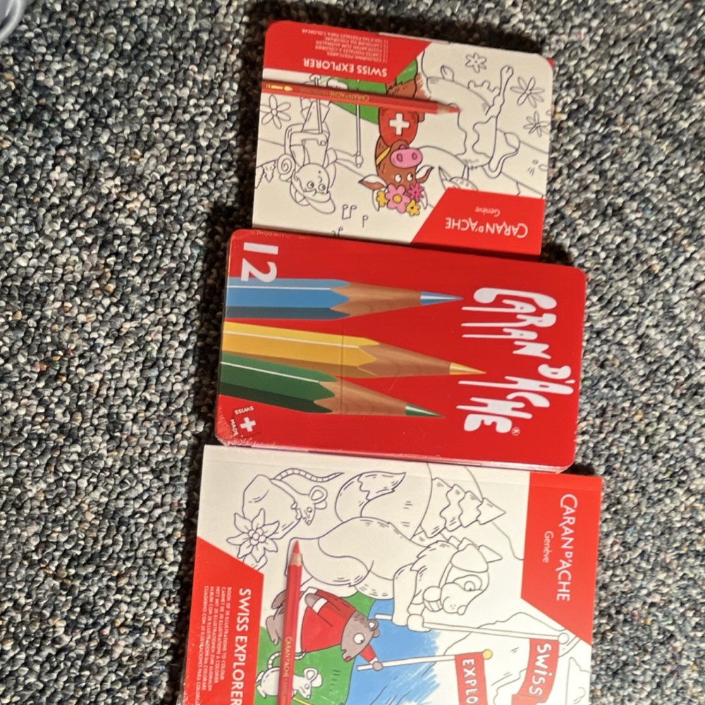 Caran d’Ache Swiss Explorer Colored Pencil/Crayon Set Multicolor Art Supplies
