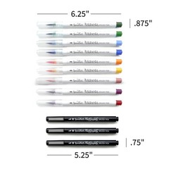 12 PCS HandLettering Brush Marker Set Professional Drawing Calligraphy Art