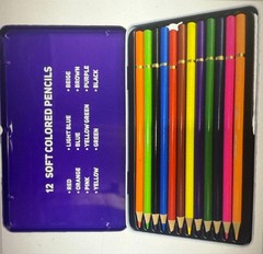 2 set of 12 Biltoy Colors Premium Quality Colored Pencils, Assorted Colors,