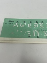 Pickett Lettering Guide Stencil ROMAN68 3/8 & Old English Lower Case 50UC 1/2