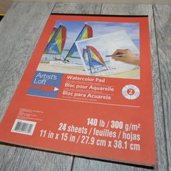 Artist’s Loft Watercolor Paper Pad Acid Free Heavy Weight 11″ x 15″ | 24 Sheets