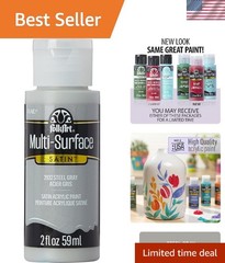 2 oz Steel Gray Acrylic Paint for Indoor & Outdoor Use – Non-Toxic & Versatile