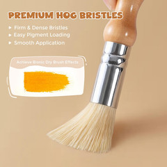 Jumbo Paint Brushes for Kids, Easy Grip Round and Sponge Toddler Paint Brushes