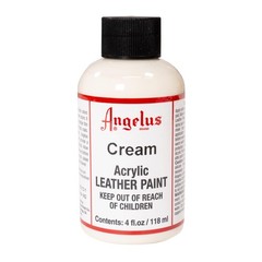 Acrylic Leather Paint – Cream | Flexible Recoloring Balm for Shoes, Furniture…