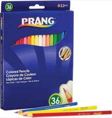 🆕️ PRANG Colored Pencils (36-Count) 3.3mm Includes Metallica Gold And Silver.