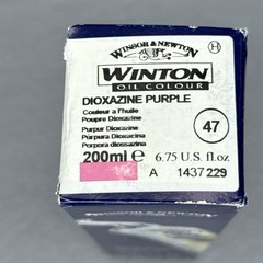 Winsor and Newton Winton Oil Colour Dioxazine Purple 47 Lot Of 4 6.75 oz 200 ml