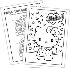 Hello Kitty Coloring & Activity Book W/ Mini Tote Bag